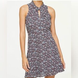 Loft Key Hole Floral Dress
